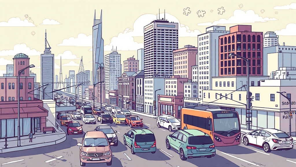 교통유발부담금 산정 방식 (illustration 스타일)