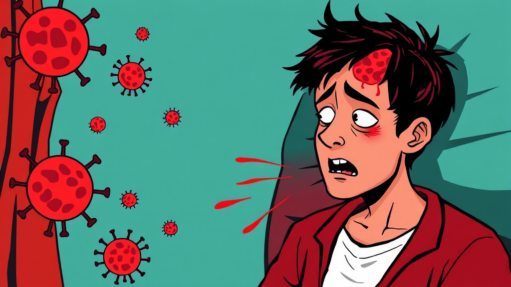 주요 증상 및 잠복기 (cartoon 스타일)