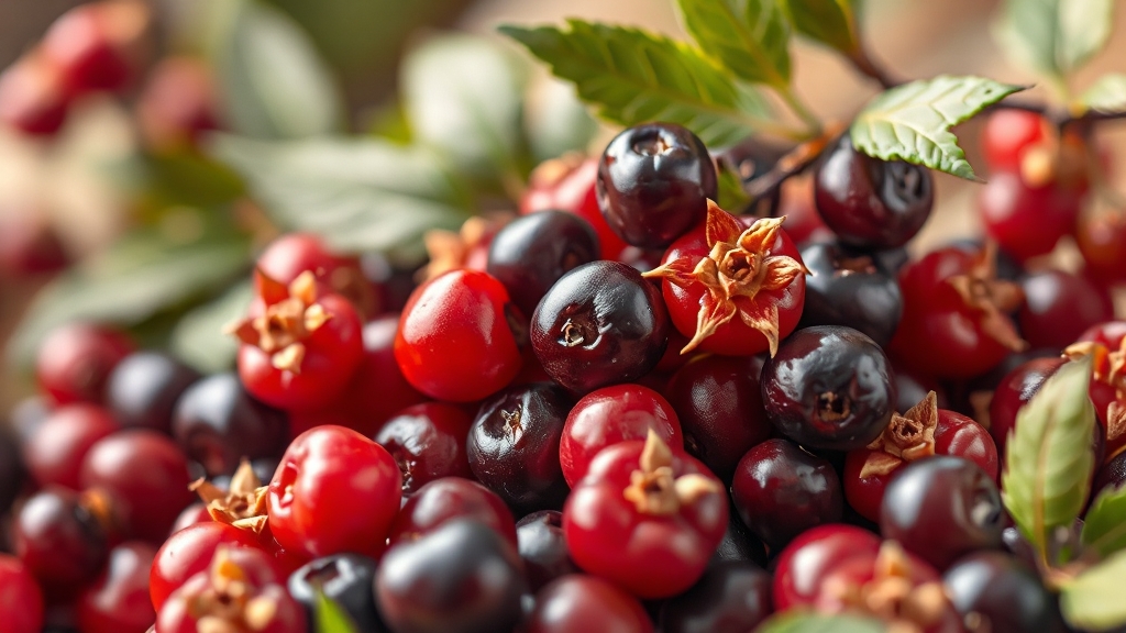 산딸나무 열매 활용법 (realistic 스타일)