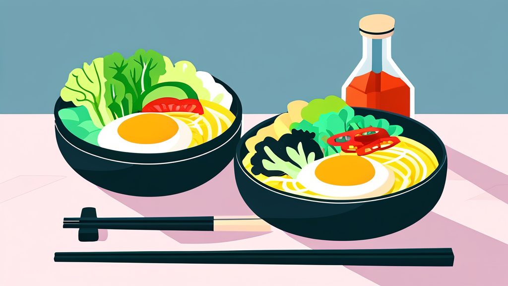 반숙 계란, 다양한 요리에 활용하기 (illustration 스타일)