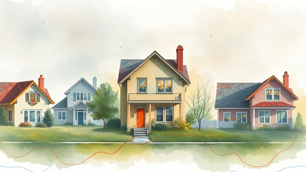 세금 변화에 따른 부동산 시장 영향 분석 (watercolor 스타일)