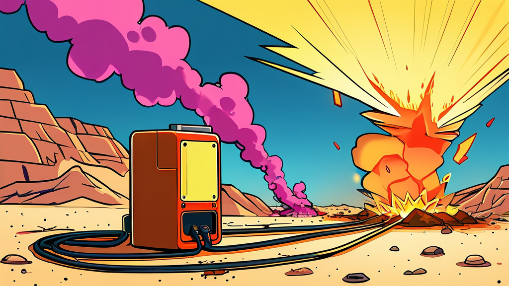 보조배터리, 왜 일반 쓰레기로 버리면 안 될까요? (cartoon 스타일)