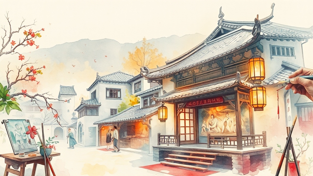 예술 공간 (watercolor 스타일)