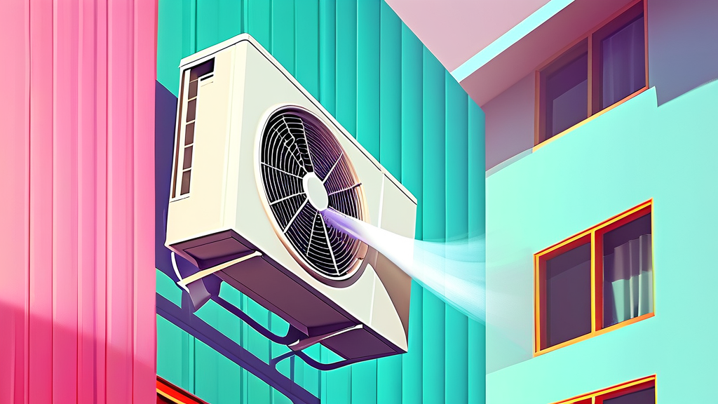 에어컨 청소의 기본 원리와 효과 (illustration 스타일)