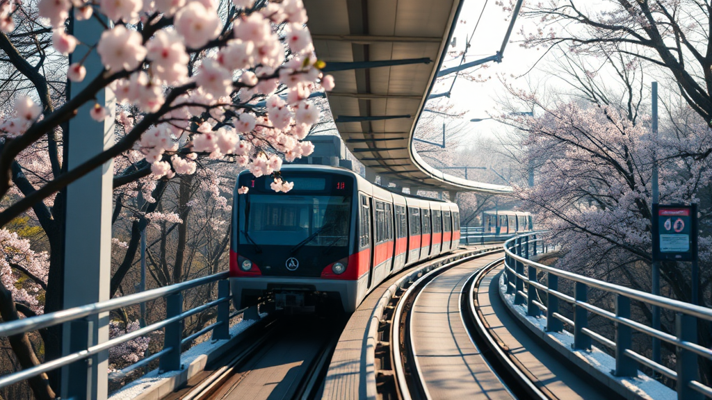 화담숲 모노레일 예약 방법 및 꿀팁 (realistic 스타일)