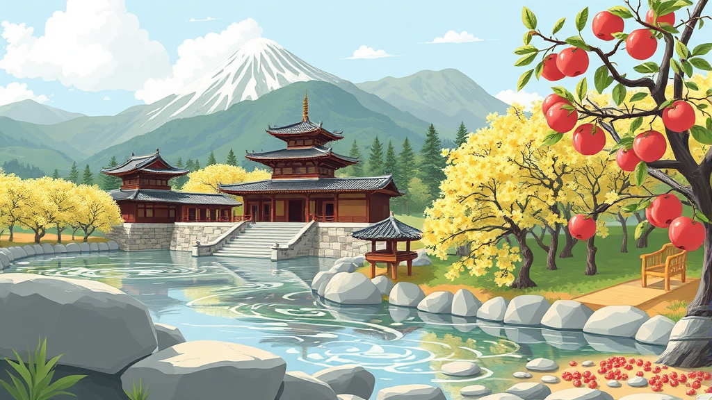 주변 관광 & 맛집 정보 (illustration 스타일)