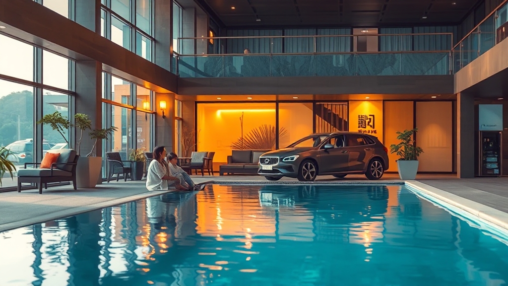 숙소 예약 시 고려사항 (realistic 스타일)