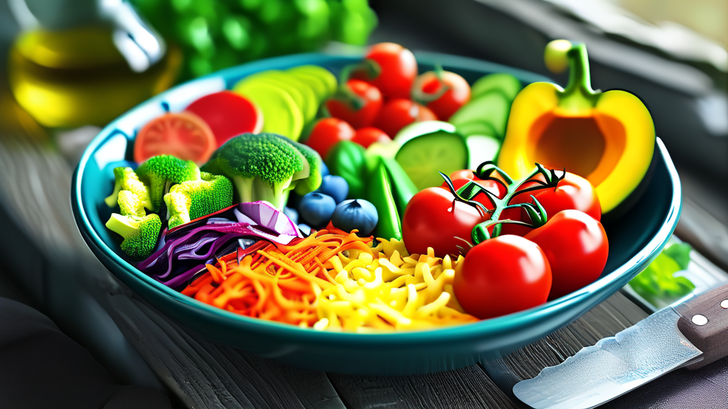 비건과 베지테리언, 더 깊이 알아보기 (realistic 스타일)