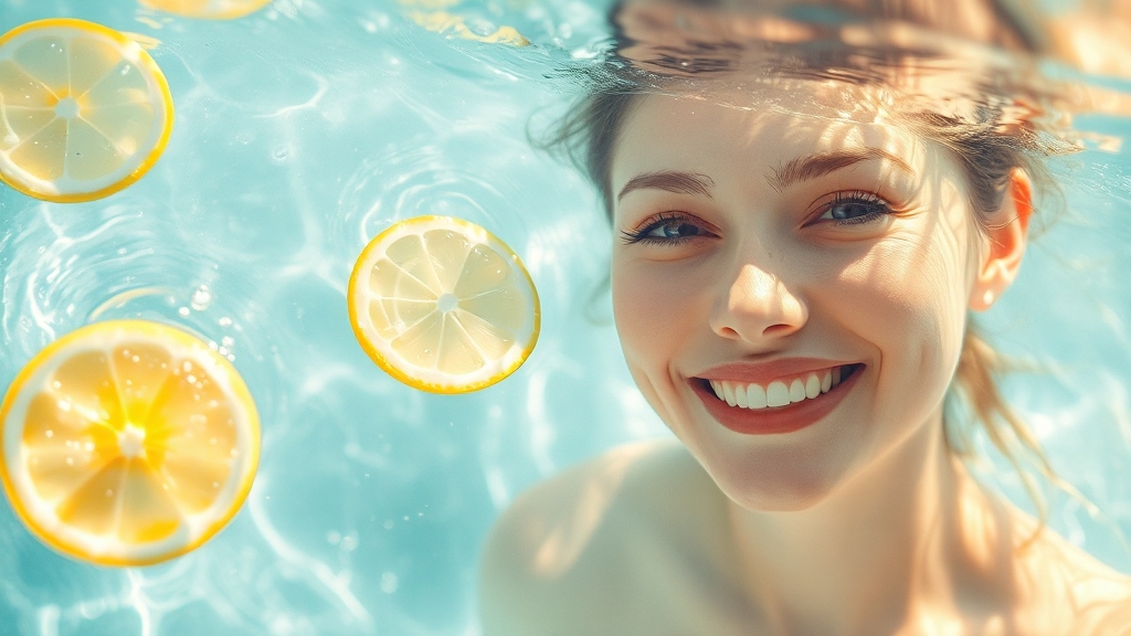 레몬수 효능 5가지 (watercolor 스타일)