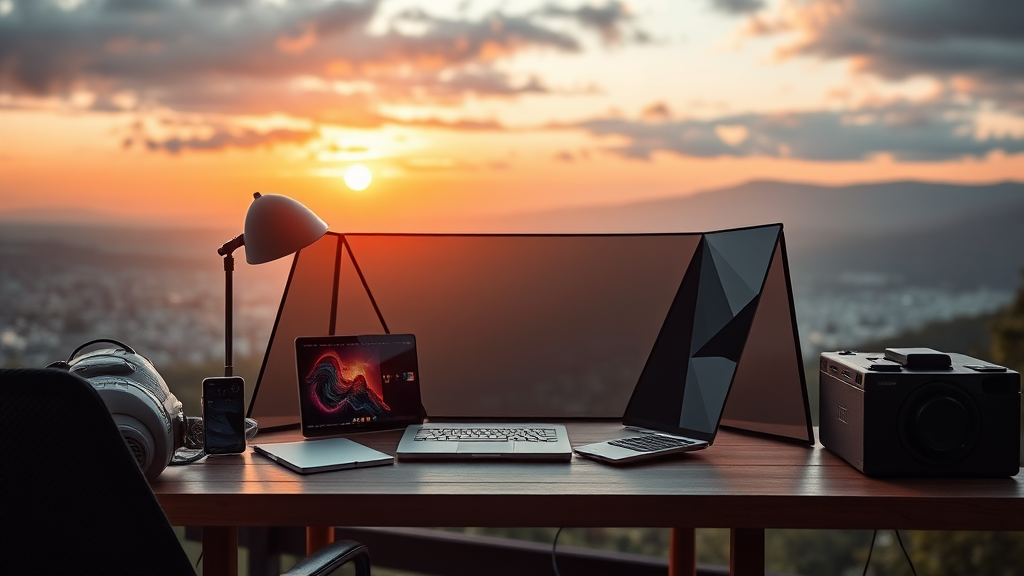 모바일 혁신의 새로운 지평 (realistic 스타일)