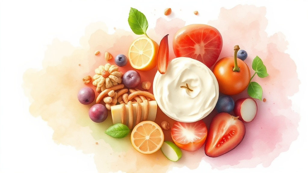 공복 운동 후 식단 전략: 근육 회복과 에너지 보충 (watercolor 스타일)