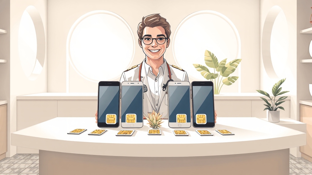 유심 교체, 어떻게 해야 할까? (illustration 스타일)