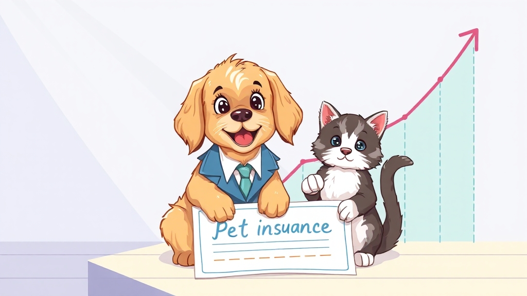 펫보험 시장 현황 및 전망 (illustration 스타일)