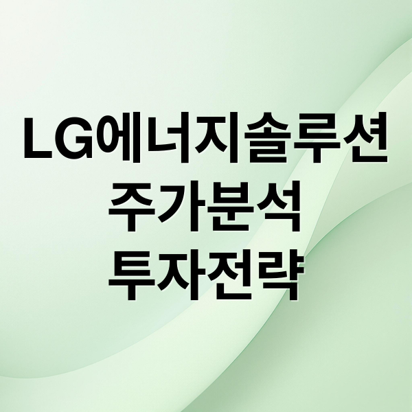 LG에너지솔루션
주가분석
투자전략 (LG에너지솔루션 주가)