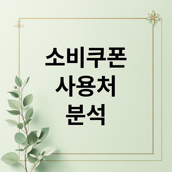 소비쿠폰
사용처
분석 (소비쿠폰 사용처 분석)