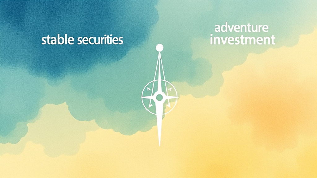 미래에셋증권 vs 벤처투자 (watercolor 스타일)