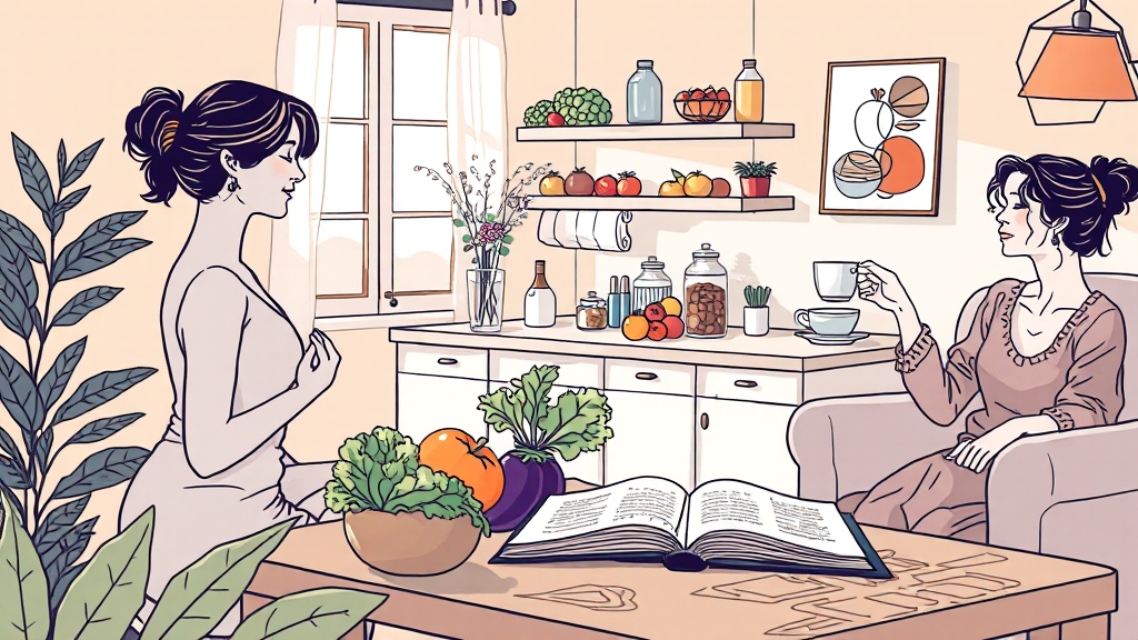 화병 예방을 위한 일상 관리법 (illustration 스타일)