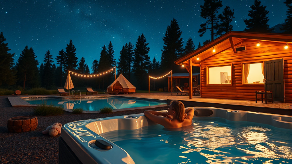 캠핑장 부대시설 (realistic 스타일)