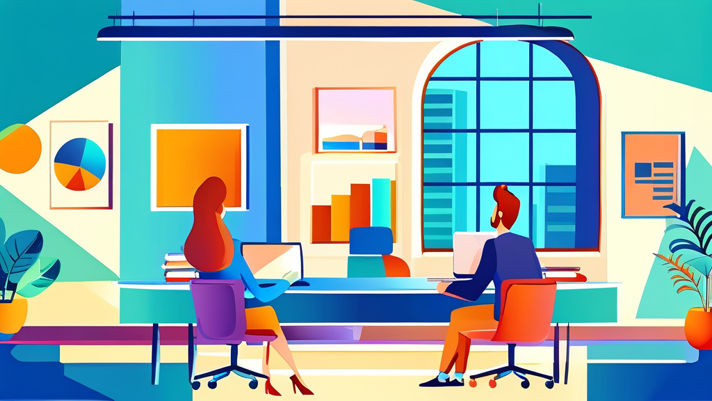 직장인 신용대출 한도를 결정하는 요소들 (cartoon 스타일)