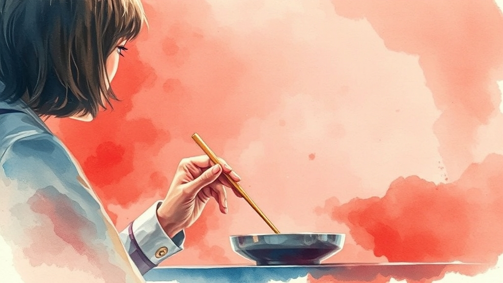 발언 논란의 시작 (watercolor 스타일)