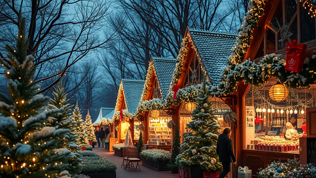 잠실 크리스마스 마켓 개요 (realistic 스타일)