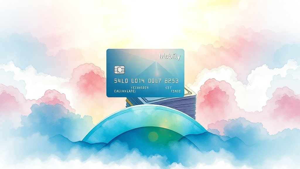 모빌리언스카드 현금화, 이제 똑똑하게! (watercolor 스타일)