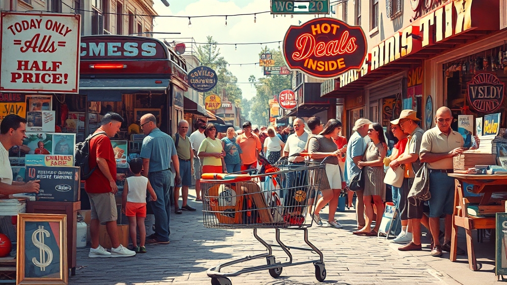 플리마켓, 빈티지 마켓 (realistic 스타일)