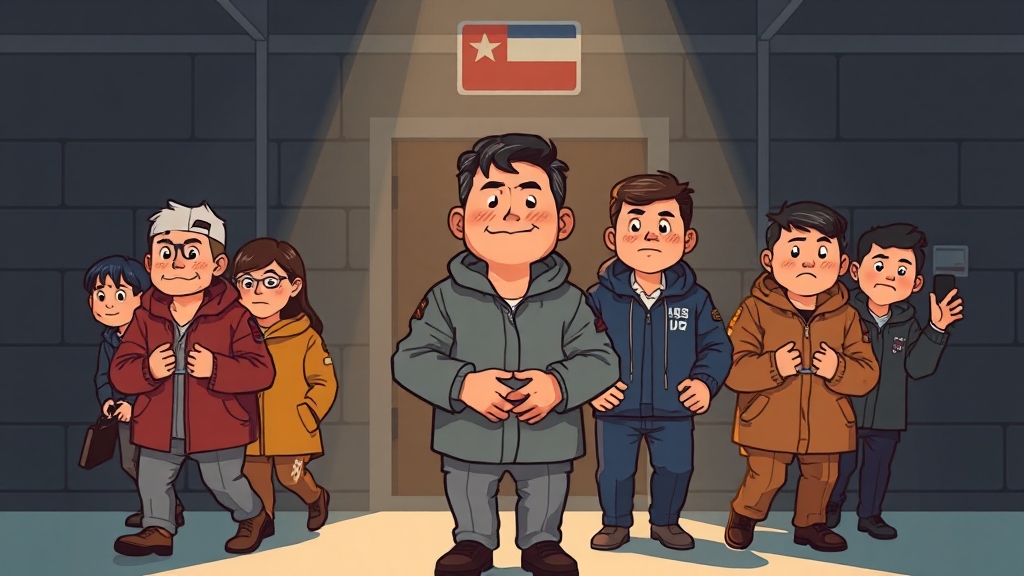 한국인 구금 및 귀국 배경 (cartoon 스타일)
