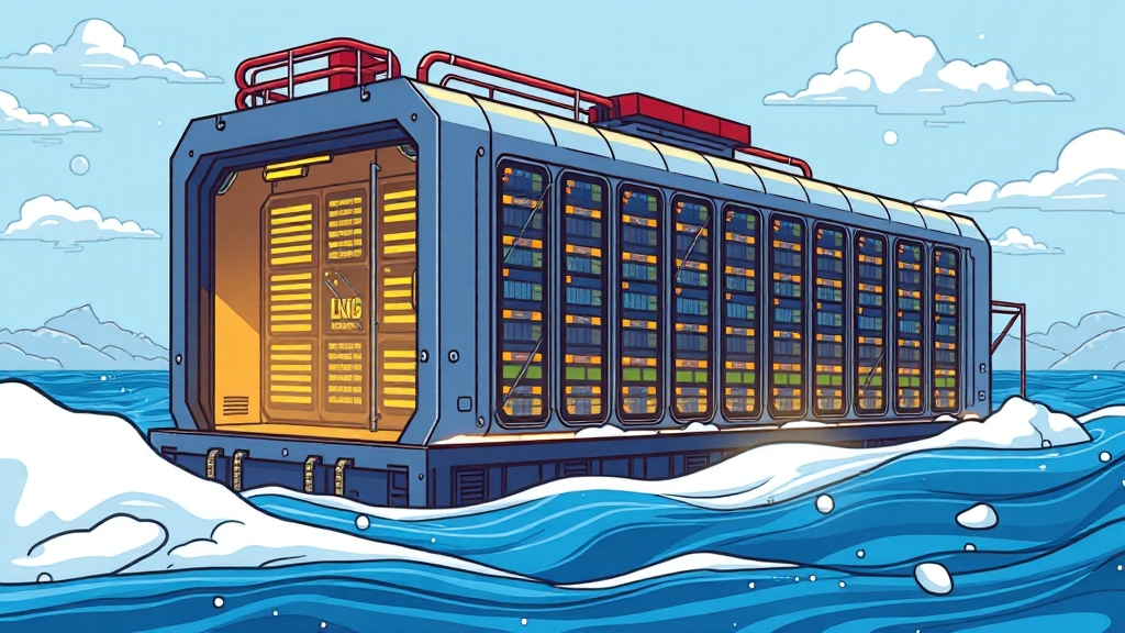 친환경 냉각 시스템 (cartoon 스타일)