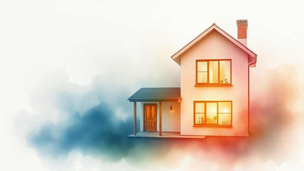 정부의 비거주 1주택 규제 강화 배경 (watercolor 스타일)