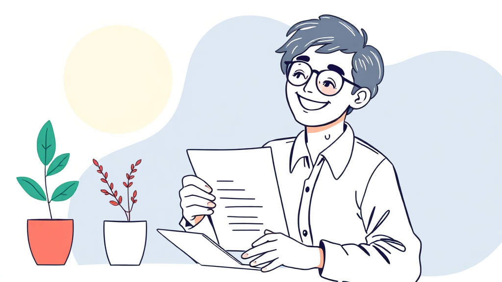 시험 합격 노하우 대방출! (illustration 스타일)