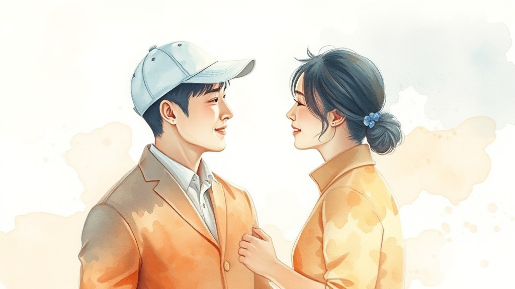 첫 만남: 설렘의 시작 (watercolor 스타일)