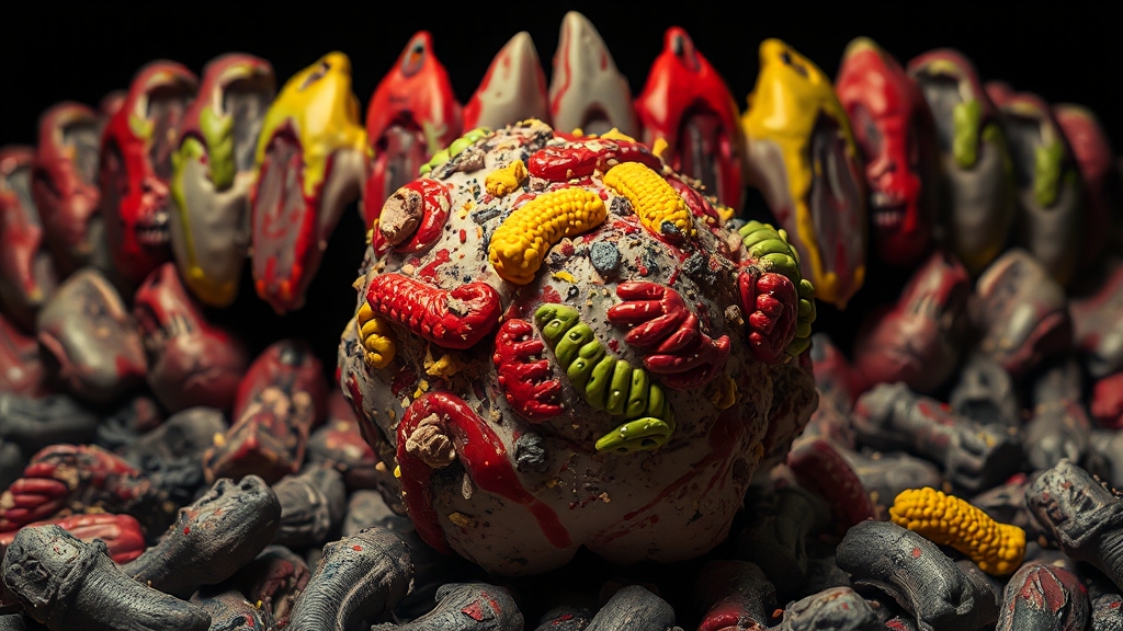 편도결석, 도대체 뭘까? (popart 스타일)