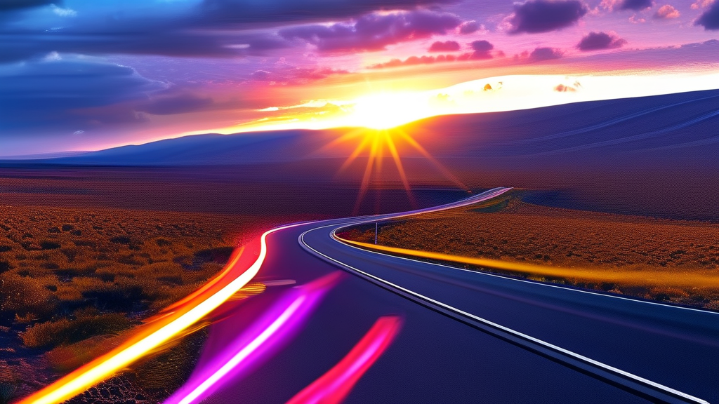 기술 발전과 AI의 미래 전망 (realistic 스타일)