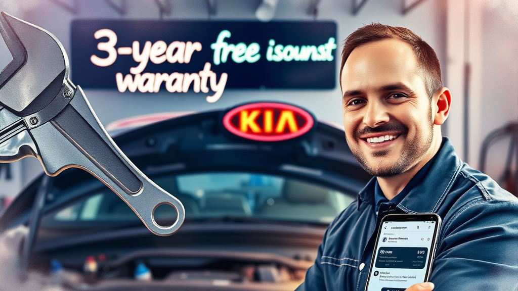 보증 수리 및 무상 점검 (watercolor 스타일)