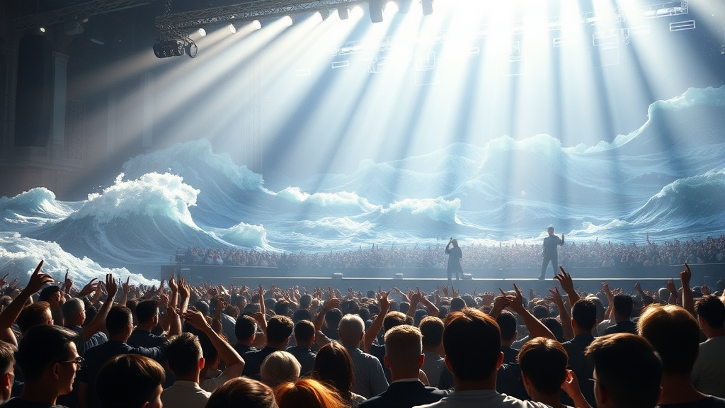 콘서트 티켓 예매 및 좌석 정보 (realistic 스타일)