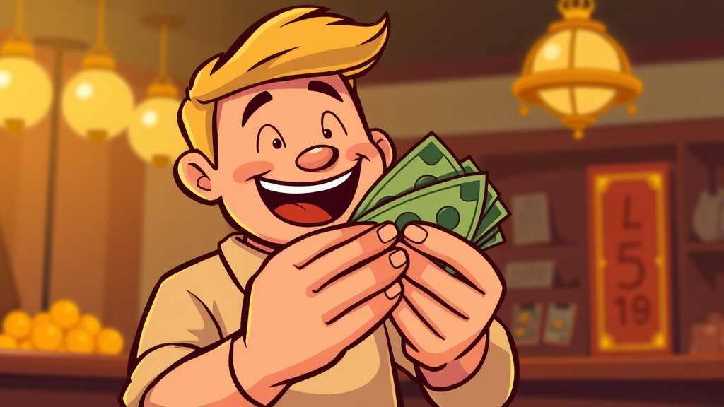 돈 주는 꿈: 베풂과 손실? (cartoon 스타일)