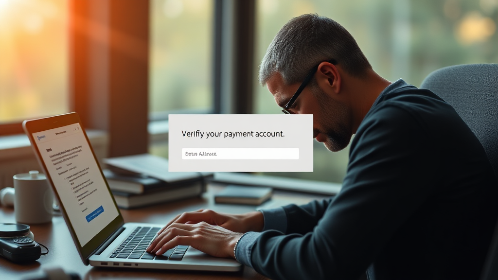 결제 계정 확인, 이렇게 하세요! ✅ (realistic 스타일)