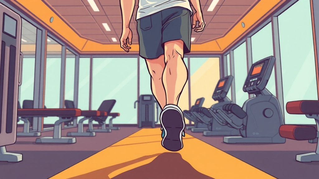 운동으로 관리하기 (cartoon 스타일)