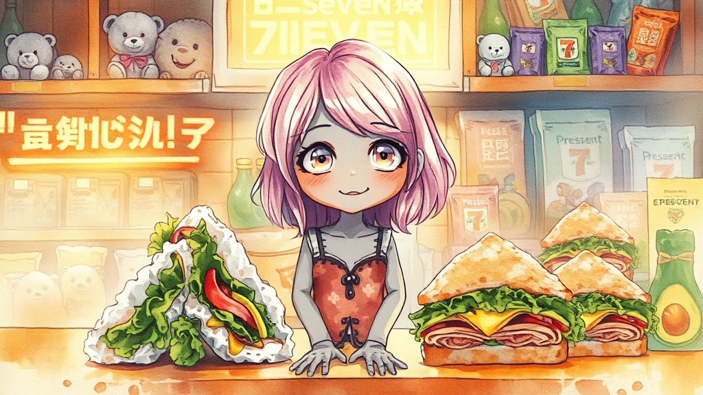 좀비딸: 편의점 콜라보 상품 (watercolor 스타일)