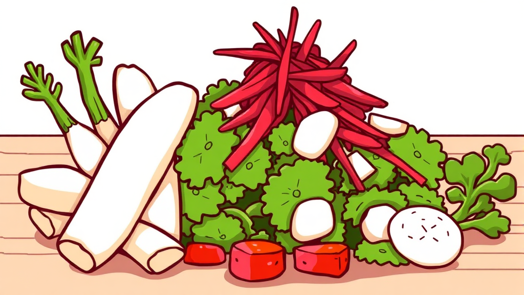 히카마 다이어트 활용 꿀팁 (cartoon 스타일)