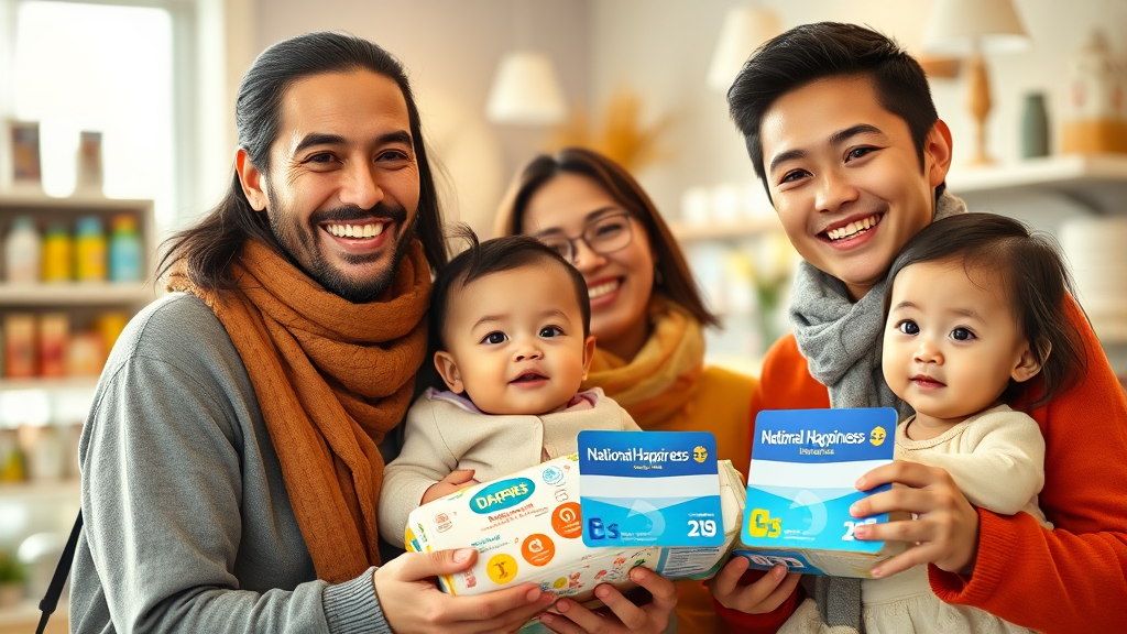 다자녀 기저귀 바우처란 무엇인가요? (realistic 스타일)