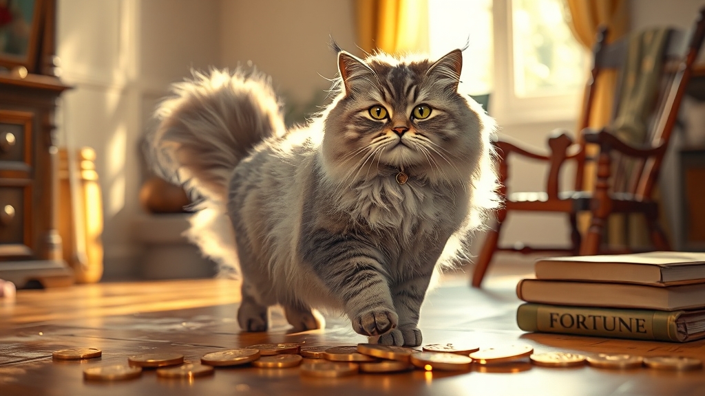 고양이 꿈과 재물운, 애정운, 인간관계 (realistic 스타일)