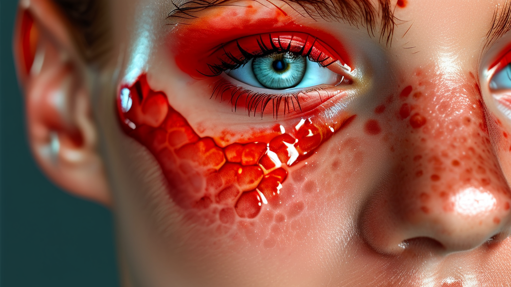 색소 침착, 모낭염: 레이저 제모의 잠재적 부작용 (realistic 스타일)