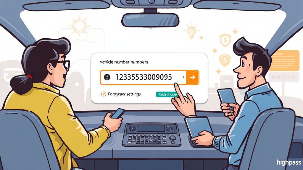 미납 요금 조회 방법 (cartoon 스타일)