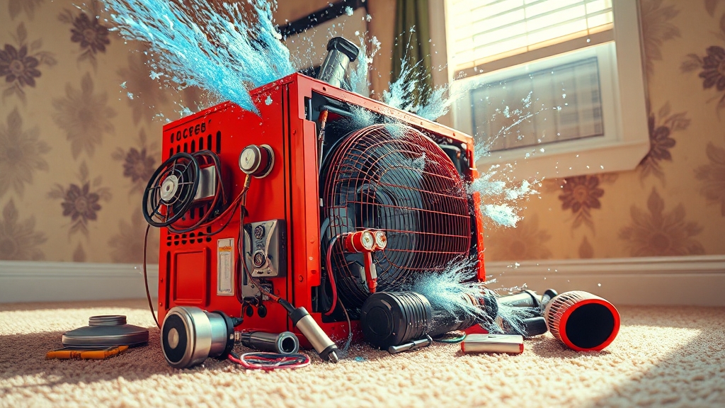 에어컨 청소, 왜 필요할까? (popart 스타일)