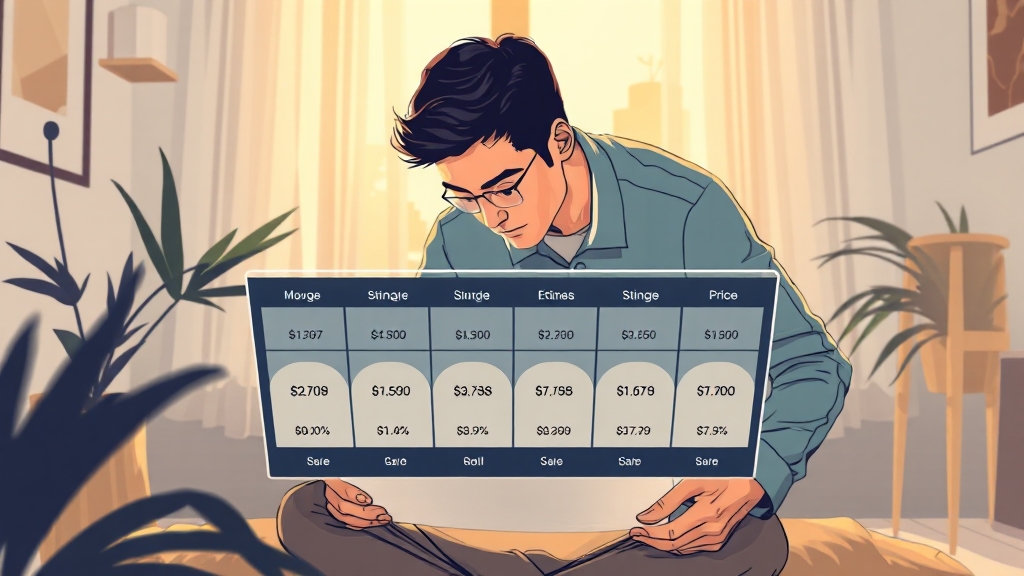 이삿짐센터 가격 비교 (illustration 스타일)