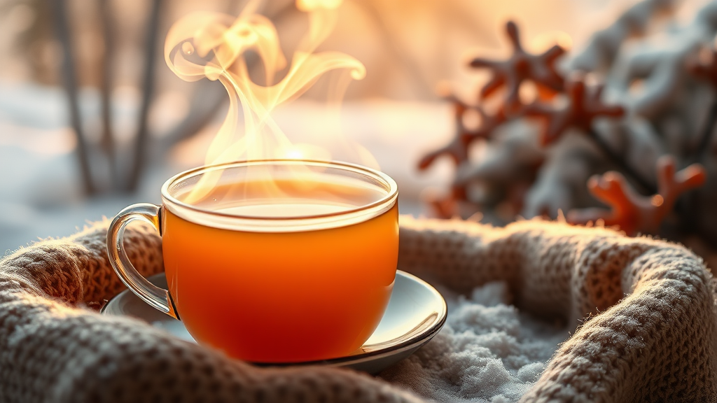 생강차 효능: 왜 마셔야 할까? (realistic 스타일)