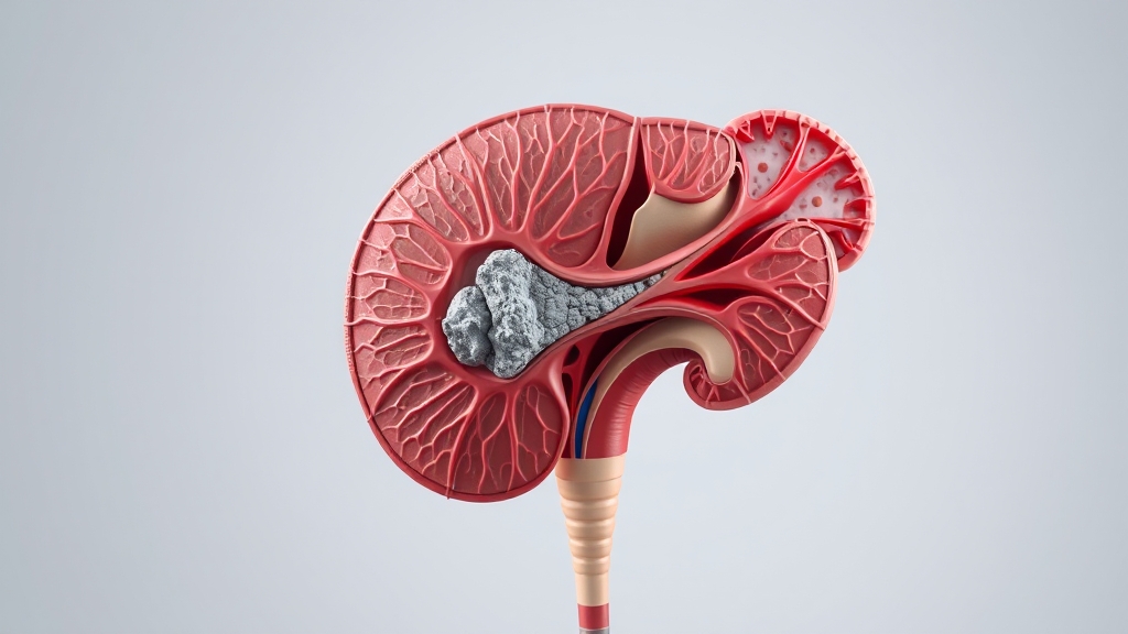 전립선 석회화란? (realistic 스타일)