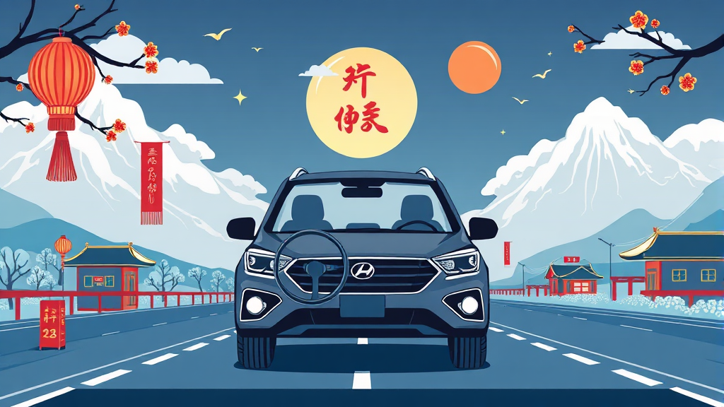 안전하고 편안한 설 연휴 귀성길 준비 (illustration 스타일)